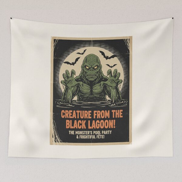Item preview, Creature From The Black Lagoon Vintage Horror Poster designed and sold by HoopeStylee.