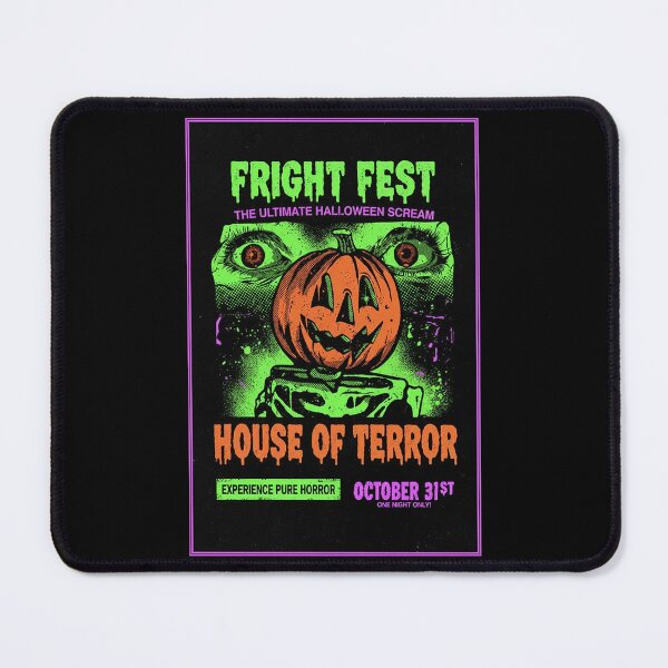 Item preview, Fright Fest House of Terror Neon Halloween Scream designed and sold by HoopeStylee.