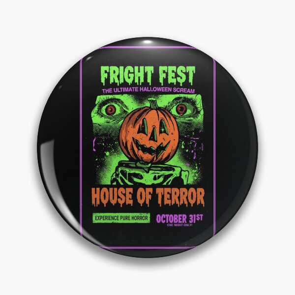 Item preview, Fright Fest House of Terror Neon Halloween Scream designed and sold by HoopeStylee.