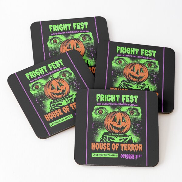 Item preview, Fright Fest House of Terror Neon Halloween Scream designed and sold by HoopeStylee.