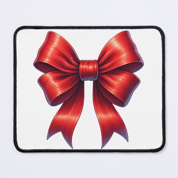 Item preview, Glossy Red Ribbon Bow Illustration designed and sold by ArtfulWeave.