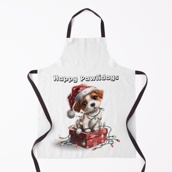 Item preview, Happy Pawlidays Cute Puppy Christmas Design designed and sold by QuirkyChicArts.