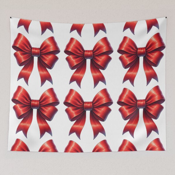 Item preview, Glossy Red Ribbon Bow Illustration designed and sold by ArtfulWeave.