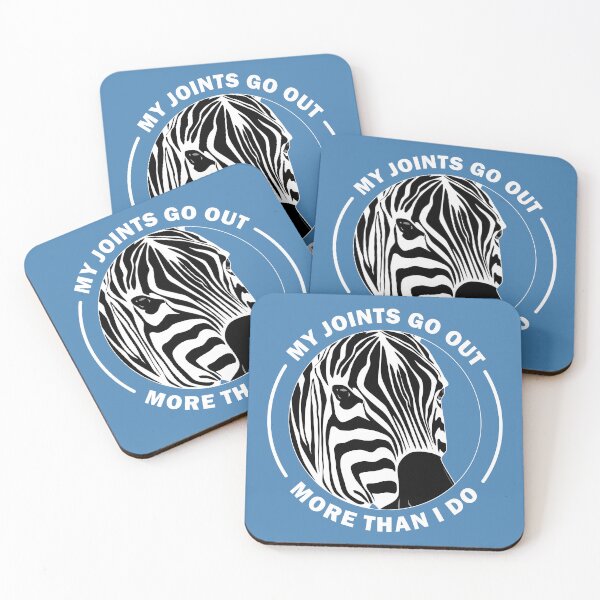 Item preview, EDS Awareness Zebra – My Joints Go Out More Than I Do designed and sold by Designs by Jesabee.