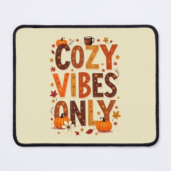 Item preview, Cozy Autumn Vibes Fall Typography Art designed and sold by MyWittyThings.