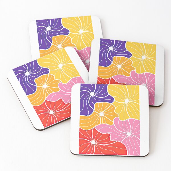 Item preview, Bold Abstract Flower Pattern with Stained Glass Style designed and sold by ArtfulWeave.