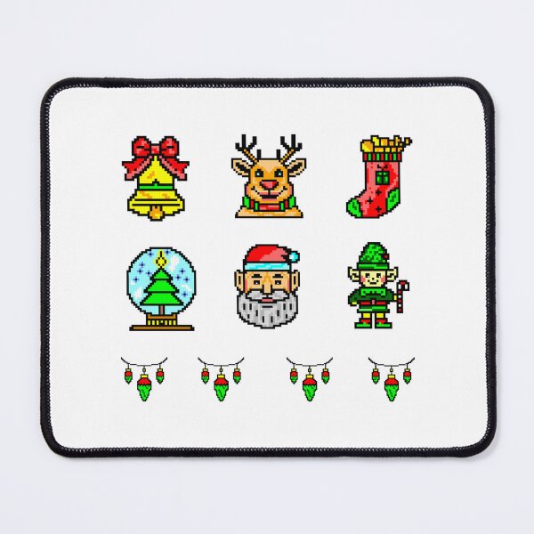 Item preview, Retro Pixel Christmas Sticker Pack for Cozy Holiday Vibes designed and sold by IceBathDESIGNS.