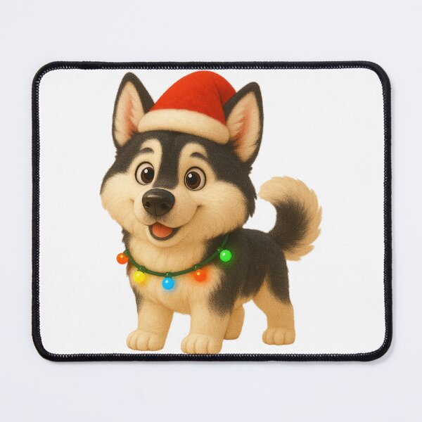 Item preview, Christmas Alaskan Husky designed and sold by Sillytoe.