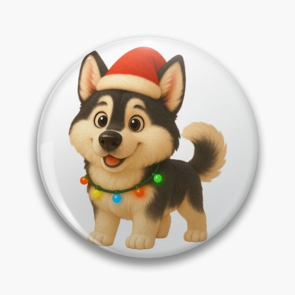 Item preview, Christmas Alaskan Husky designed and sold by Sillytoe.