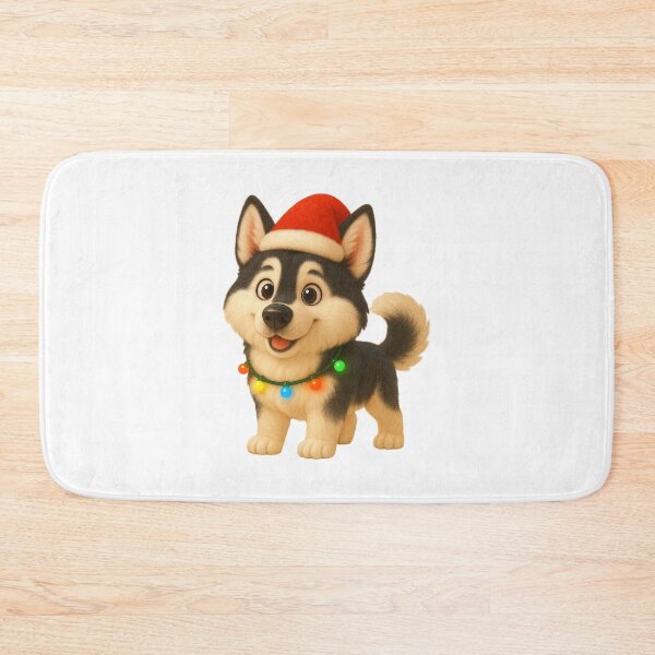 Item preview, Christmas Alaskan Husky designed and sold by Sillytoe.