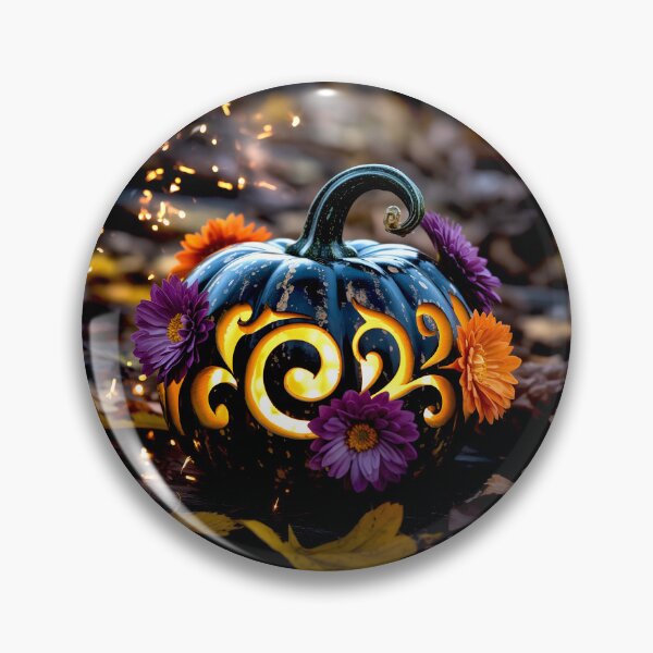 Item preview, Gothic Pumpkin with Elegant Carving designed and sold by Exodoi.