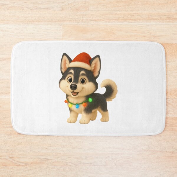 Item preview, Christmas Alaskan Klee Kai Dog designed and sold by Sillytoe.
