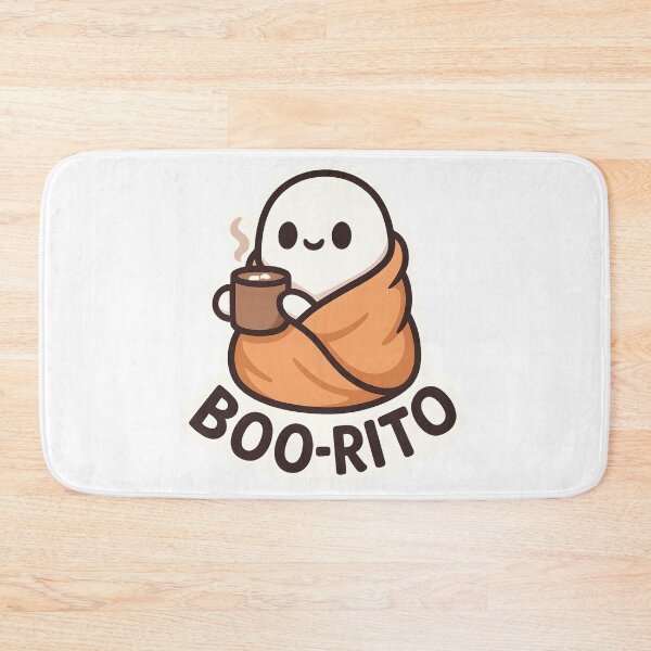 Item preview, Boo-rito Cozy Ghost with Coffee designed and sold by Cheerioza.