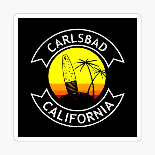 Carlsbad California Surf Sticker
