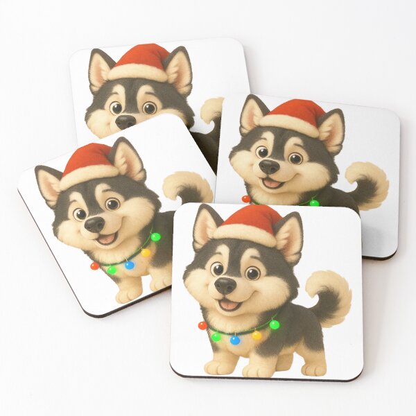 Item preview, Christmas Alaskan Malamute designed and sold by Sillytoe.