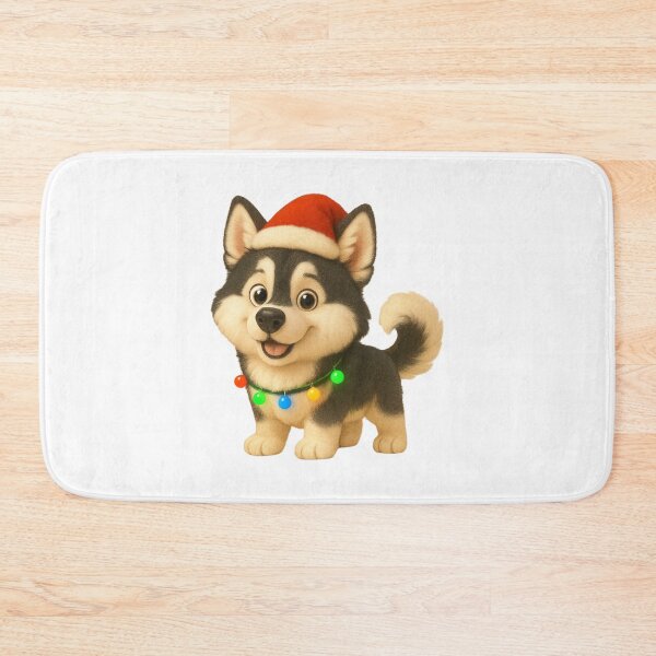Item preview, Christmas Alaskan Malamute designed and sold by Sillytoe.