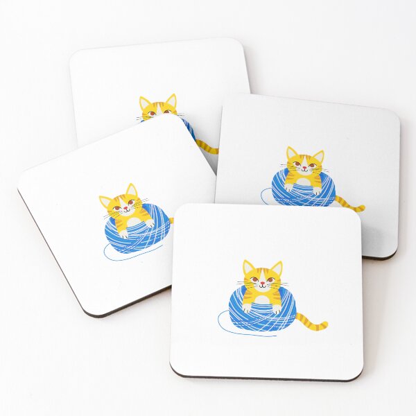 Item preview, Kitten and yarn  designed and sold by printmesomecolo.
