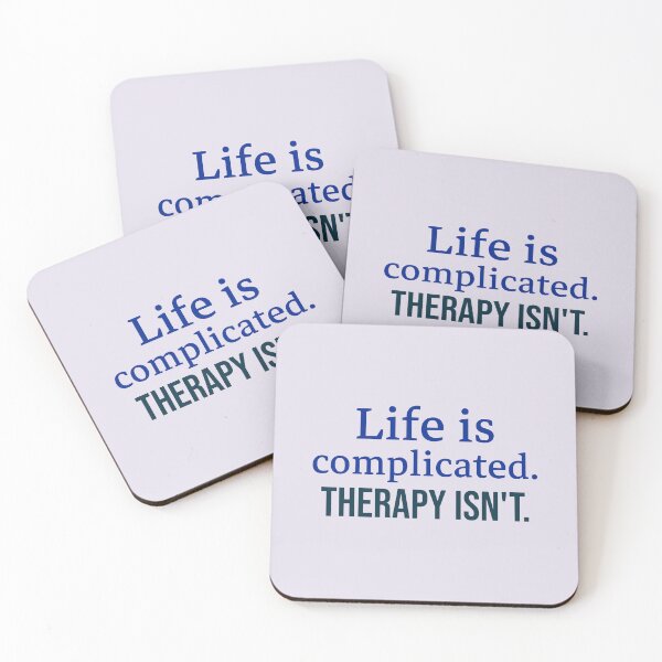 Item preview, Life is complicated. Therapy isn't. - counseling psychologist designed and sold by TaurusC95.