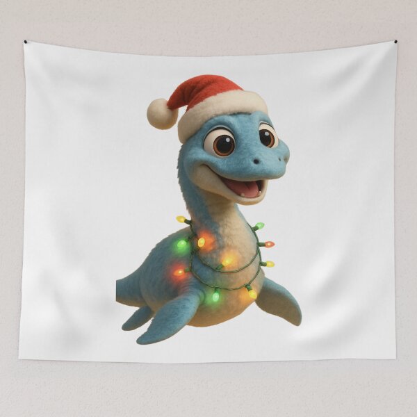 Item preview, Christmas Albertonectes Dinosaur designed and sold by Sillytoe.