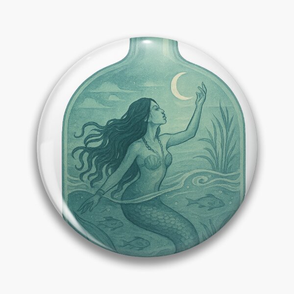 Item preview, Mermaid Witch in a Bottle Terrarium designed and sold by thehaywirehoney.