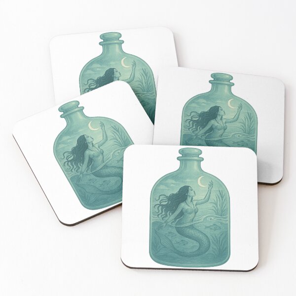 Item preview, Mermaid Witch in a Bottle Terrarium designed and sold by thehaywirehoney.