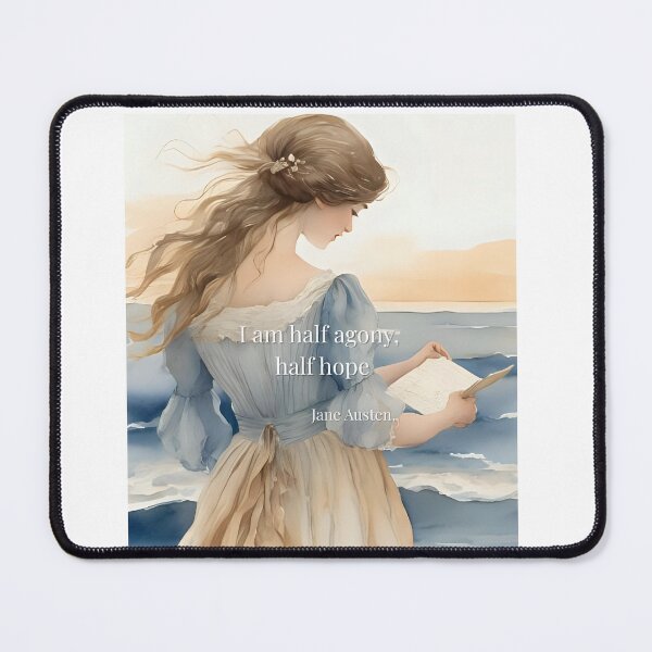 Item preview, Half Agony, Half Hope – Jane Austen Quote Art designed and sold by Boski22.