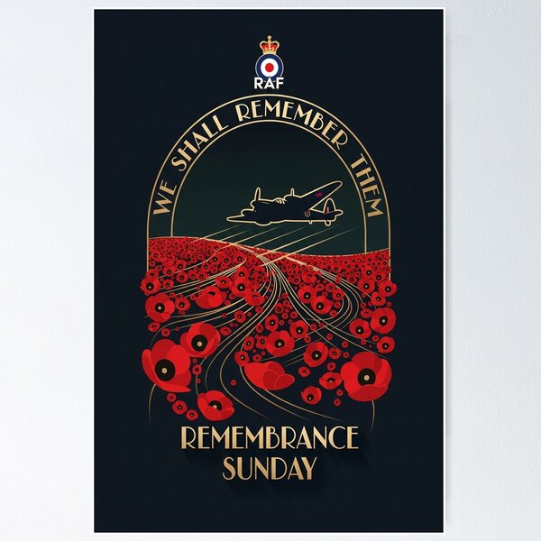 Item preview, RAF Art Deco Remembrance Day Edition designed and sold by Skyframe Aviation.