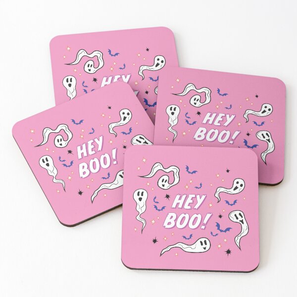 Item preview, Hey Boo! Ghosts Print - Pretty Pink designed and sold by Daniel Bevis Design.