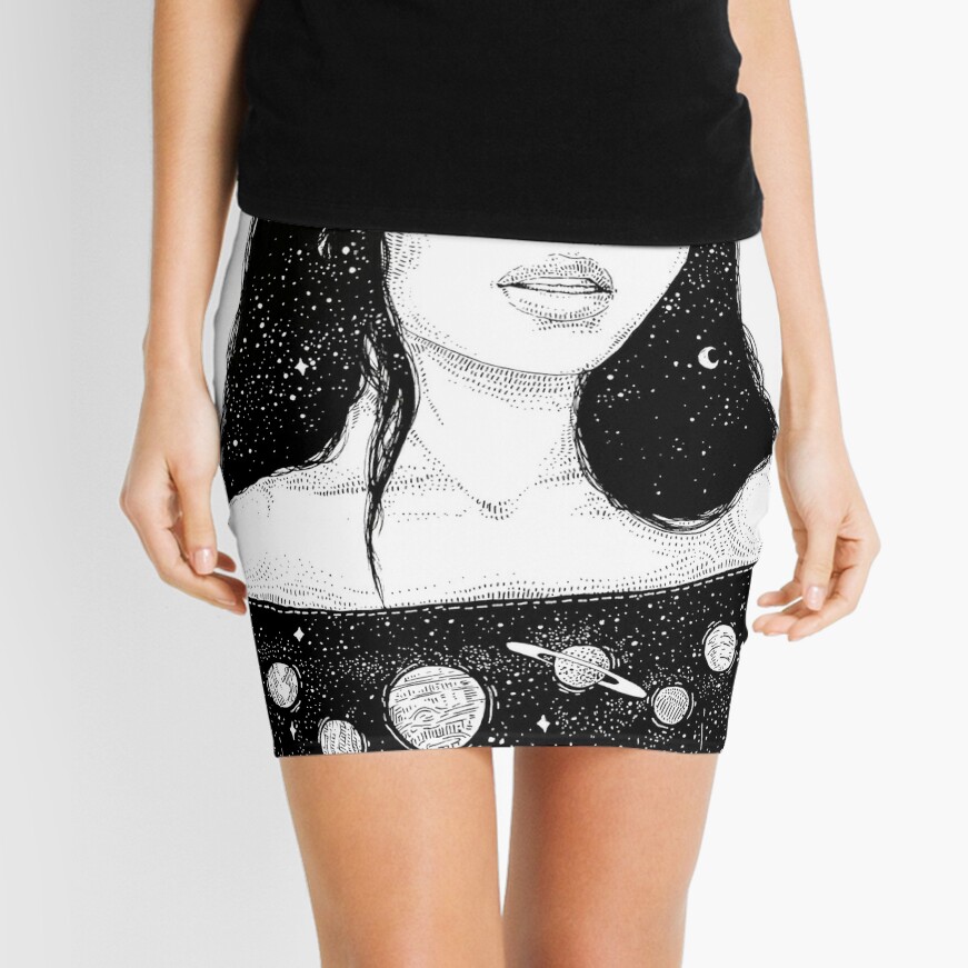 "Malina Weissman Illustration " Mini Skirt by klutterschmidt | Redbubble