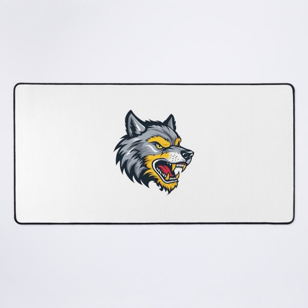 Item preview, A predatory wolf with a bold cartoon design, a symbol of strength and leadership. designed and sold by AliKwStore.