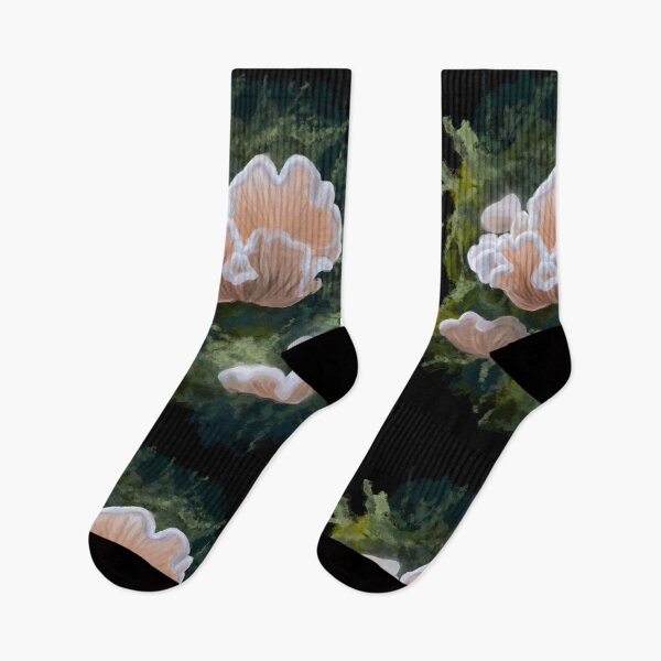Item preview, Pink Oyster Mushrooms on Moss designed and sold by creativevandal.
