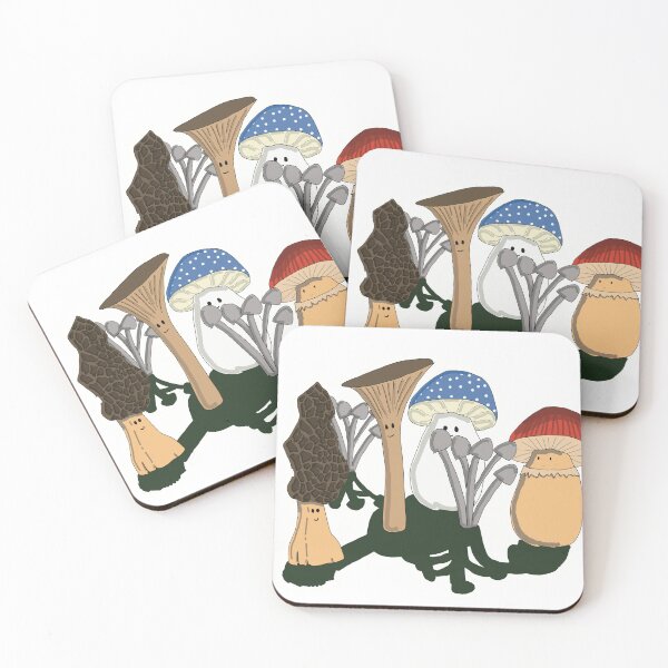 Item preview, Fungi friends - sticker version designed and sold by CosmicFunGirl.