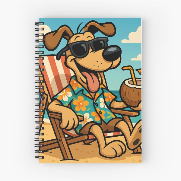 Item preview, Funny Shirt Dog on the Beach designed and sold by ArtsyWishesShop.