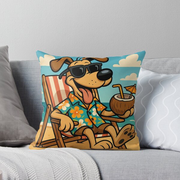 Item preview, Funny Shirt Dog on the Beach designed and sold by ArtsyWishesShop.