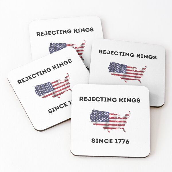 Item preview, Rejecting Kings Since 1776 Patriotic American Map Freedom Protest designed and sold by biomood.