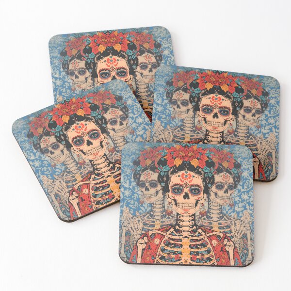Item preview, Mexican skeleton inspired by Frida Kahlo – Art Crea Nova designed and sold by Art Crea Nova.