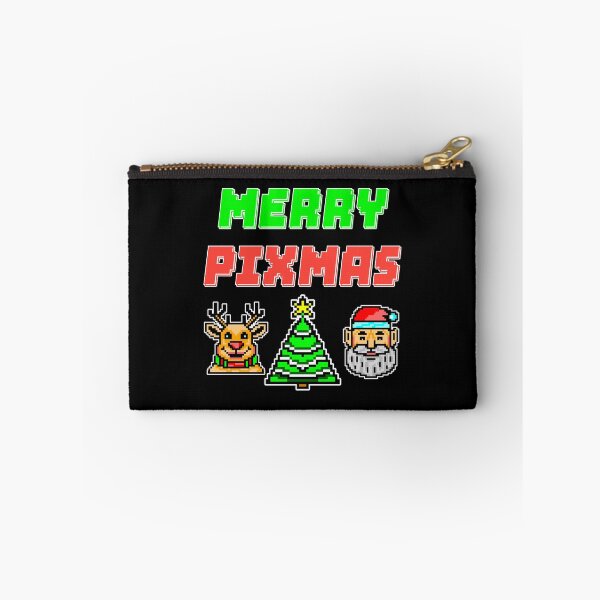 Item preview, Merry Pixmas Retro Pixel Art Christmas Design designed and sold by IceBathDESIGNS.