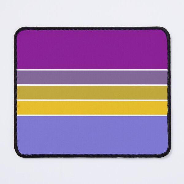 Item preview, Cool 70s Vintage Retro Stripes in Purple and Yellow designed and sold by Deutschic.