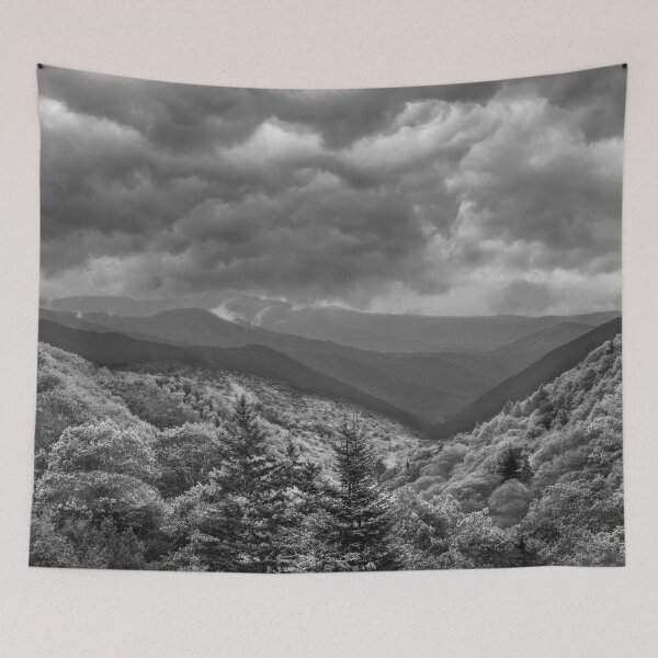 Item preview, Blue Smokies Majesty In Black and White designed and sold by Kay Brewer.