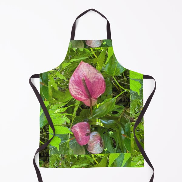 Item preview, “Pink Anthurium Among Ferns and Leaves” designed and sold by TrisaThyme.