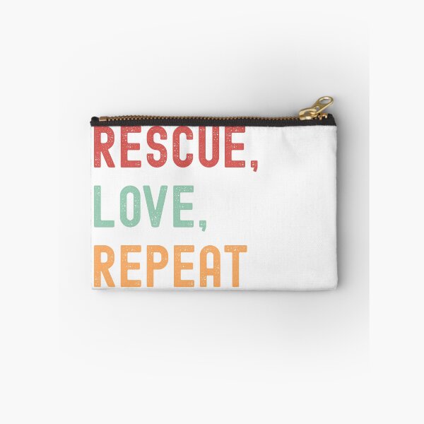 Item preview, Rescue Love Repeat – Animal Rescue & Pet Adoption Quote for Animal Lovers designed and sold by Shopk9.
