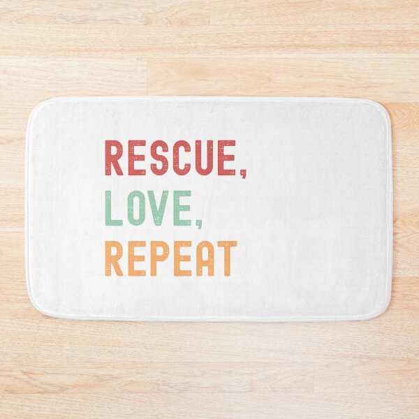 Item preview, Rescue Love Repeat – Animal Rescue & Pet Adoption Quote for Animal Lovers designed and sold by Shopk9.