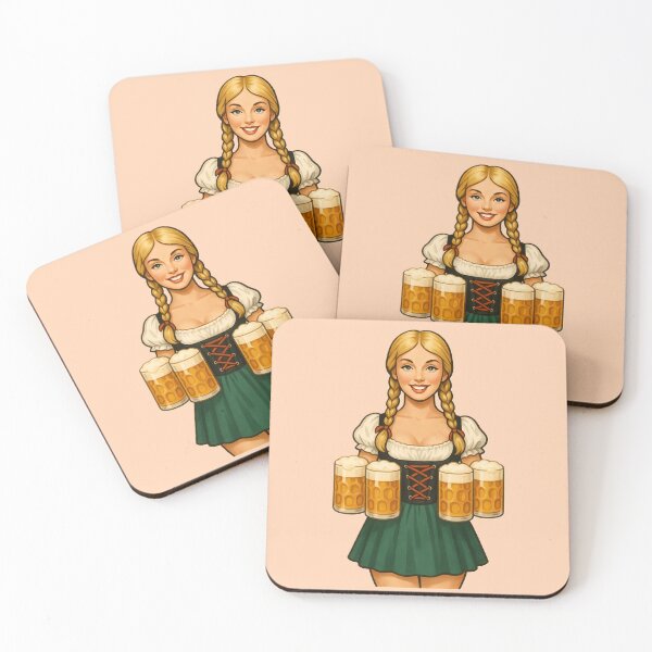 Item preview, Vintage Oktoberfest Pinup Beer Girl Retro Art designed and sold by PinUpPizzazz.