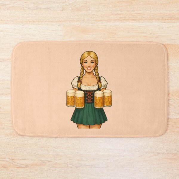 Item preview, Vintage Oktoberfest Pinup Beer Girl Retro Art designed and sold by PinUpPizzazz.