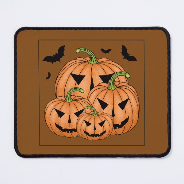 Item preview, Halloween pumpkins on a brown background designed and sold by Cherevan.