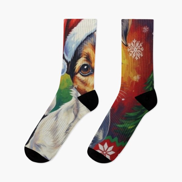 Item preview, Ugly Sweater - Jethro The Jack Russell – Festive Christmas Dog Art designed and sold by Art's Diner.