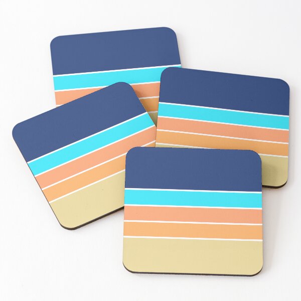 Item preview, Mediterranean 70s Vintage Retro Stripes designed and sold by Deutschic.