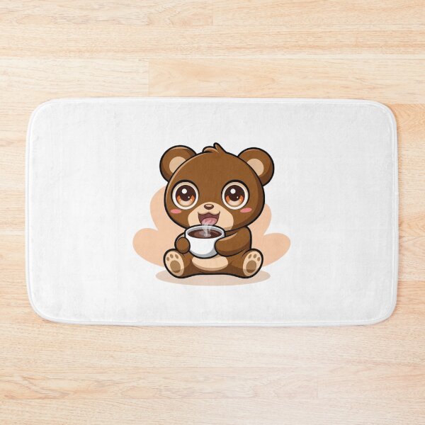 Item preview, bear drinking coffee designed and sold by Eternalski.