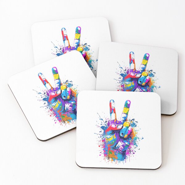 Item preview, Color Explosion - Victory Sign Art. Splash Art Style designed and sold by AliKwStore.