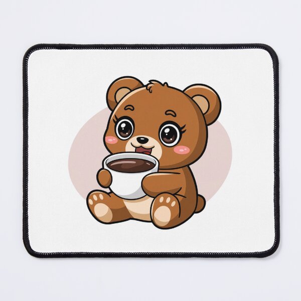 Item preview, bear drinking coffee designed and sold by Eternalski.